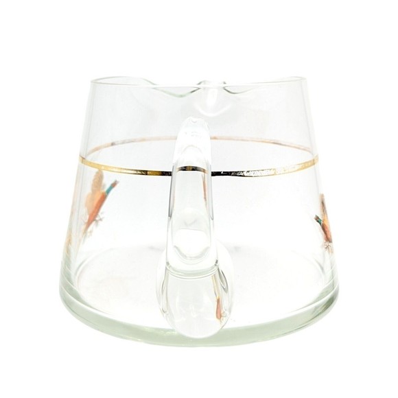 West Virginia Glass Specialty Pheasant In Flight Small Pitcher, Hard to Find - Picture 4 of 11